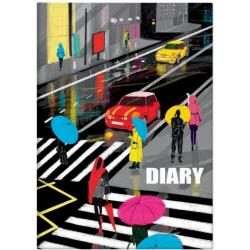 Ежедневник недатированный Diary Мегаполис, А5, 80 листов, линия