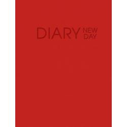 Ежедневник недатированный New day. Красный, А6, 128 листов