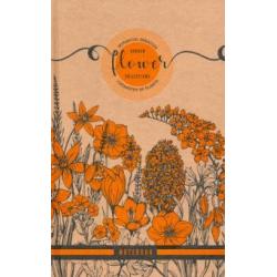 Блокнот Крафт, В6+, 80 листов, нелинованный, цвет оранжевый