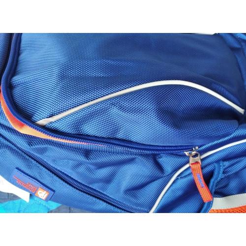 Рюкзак молодежный, синий + оранжевый, 45x36x18 см