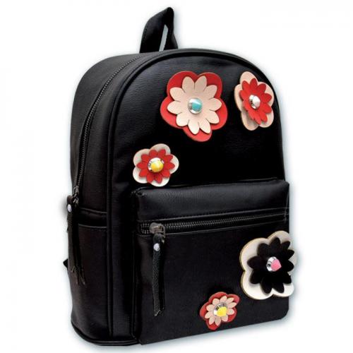 Рюкзак Черный с цветами