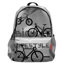 Рюкзак Велосипеды, цвет серый