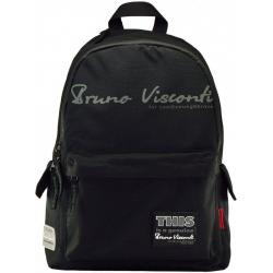 Рюкзак молодежный Original (черный, с серыми надписями)