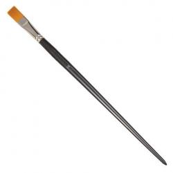 Кисть художественная профессиональная Brauberg Art, синтетика жесткая, плоская, №16, длинная ручка
