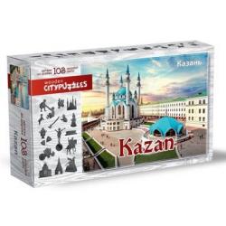 Фигурный деревянный пазл Citypuzzles. Казань, 103 деталей