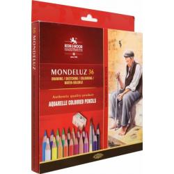 Карандаши акварельные Mondeluz Old Man 3712, 36 цветов, с кистью и точилкой