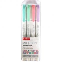 Текстовыделители Mildtone Pastel, 1-4 мм, 4 цвета