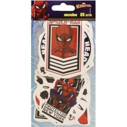 Набор фигурных наклеек Человек-паук, 20 штук