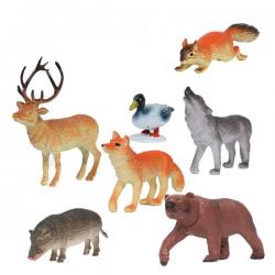 Игровой набор из семи диких животных умеренной полосы