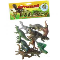Набор животных Динозавры, 12 штук