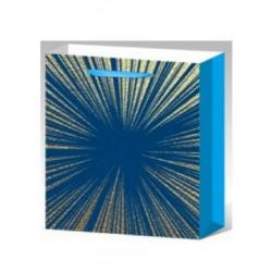 Пакет подарочный Синее сияние, 18х24х8,5 см