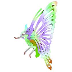 Сборная деревянная модель, цветная Бабочка