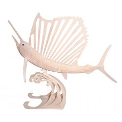 Сборная деревянная модель Рыба-парус