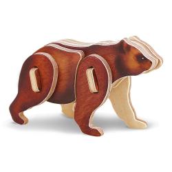 3D пазл деревянный для детей Медведь