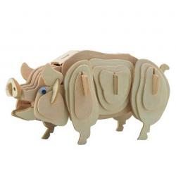 Сборная деревянная модель Свинья малая