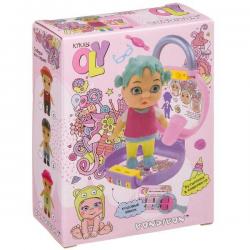 Набор игровой Bondibon Куколка OLY, в чемоданчике на кодовом замке, девочка, 8 см, арт. 3381-1