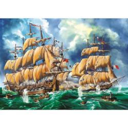 Холст с красками Морская битва, 40х50 см