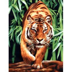 Алмазная мозаика Тигр на охоте