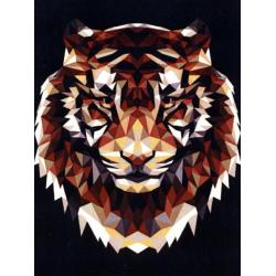 Алмазная мозаика Тигр полигональный