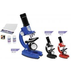 Микроскоп с опытами, 23 предмета (синий)