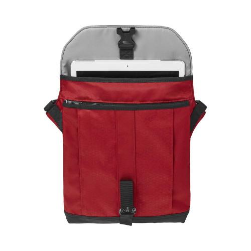 Сумка наплечная Victorinox. Altmont Original Flapover Digital Bag, красная, нейлон, 26x10x30 см, 7 л