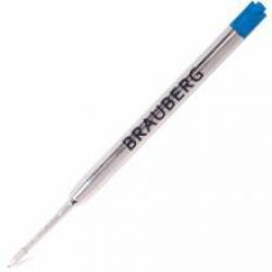 Стержень металлический Brauberg, для автоматических шариковых ручек, 1 мм, синий