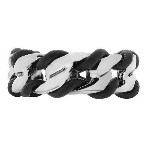 Кольцо Zippo, серебристо-чёрное, нержавеющая сталь, диаметр 22,3 мм