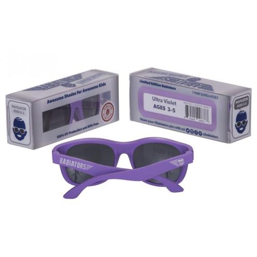 Очки солнцезащитные детские Babiators Original Navigator Ультрафиолетовый (Ultra Violet), classic, 3-5 лет