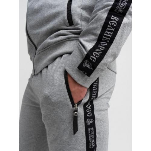 Спортивный костюм Великоросс, цвет серый меланж, размер 5XL (60)
