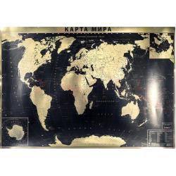 Интерьерная карта мира (политическая)