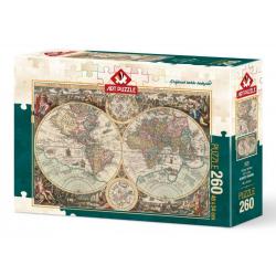 Пазл Карта мира. Альберто Россини, 260 элементов