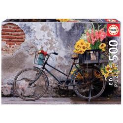 Пазл Велосипед с цветами (500 деталей)