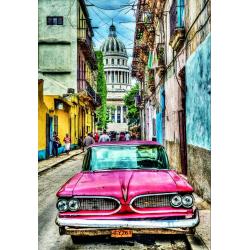 Пазл Винтажное авто в старой Гаване (1000 деталей)