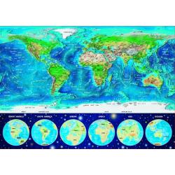 Пазл Неоновая карта мира (1000 деталей)