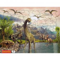 Пазл Эра динозавров, 65 деталей