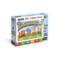 Пазл-maxi Baby Games. Паровозик-радуга, 35 элементов