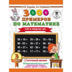3000 примеров по математике. 3 класс. Счет в пределах 100